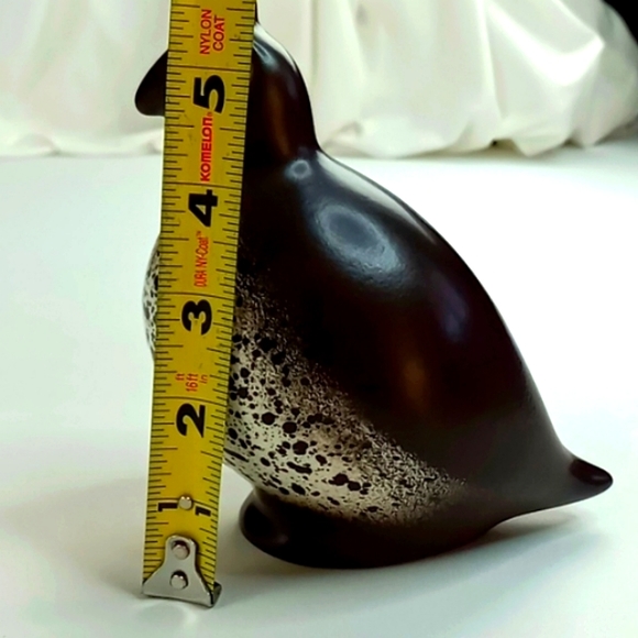 Vintage Mid Century Modern Howard Pierce Porcelain Brown Speckled Quail Figurine - Picture 8 of 11